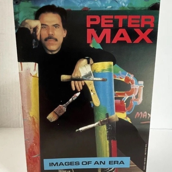 Vtg Peter MAX 1990 Exhibition Hanson Galleries Show Card Images Of An Era